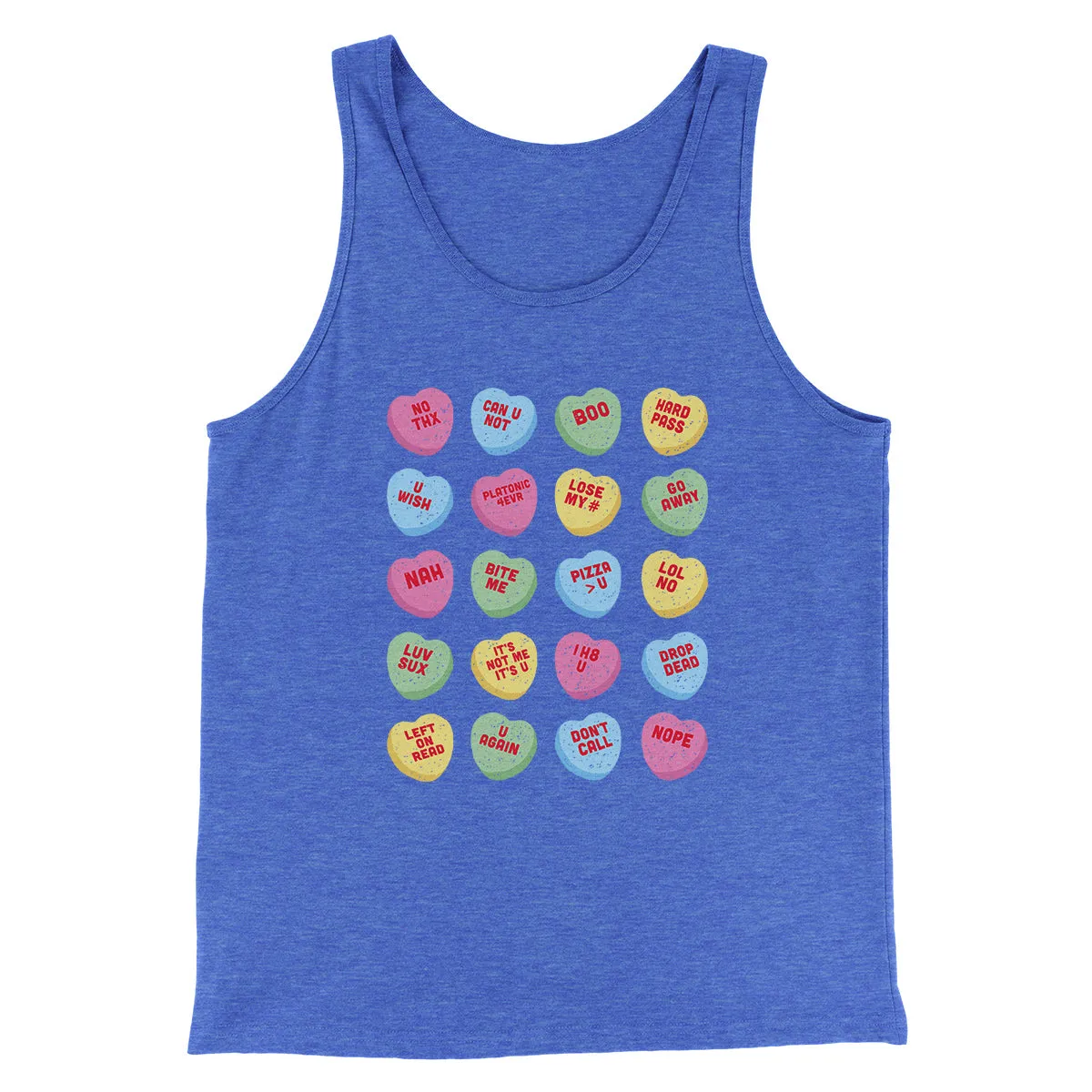 Candy Heart Anti-Valentines Men/Unisex Tank Top