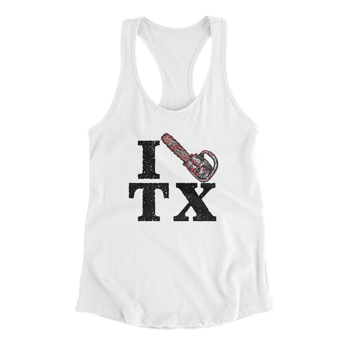 I Chainsaw Texas Women's Racerback Tank