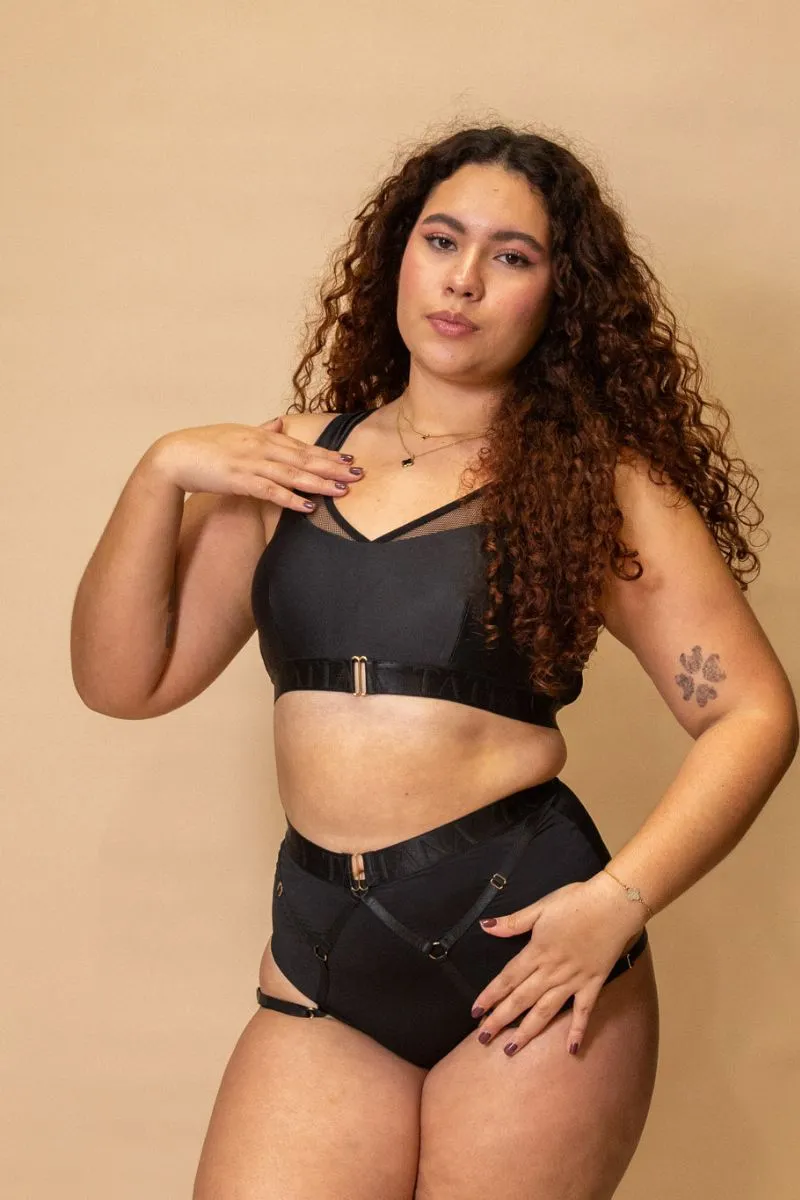 Tatiana Active Perla Shorts - Matte Black