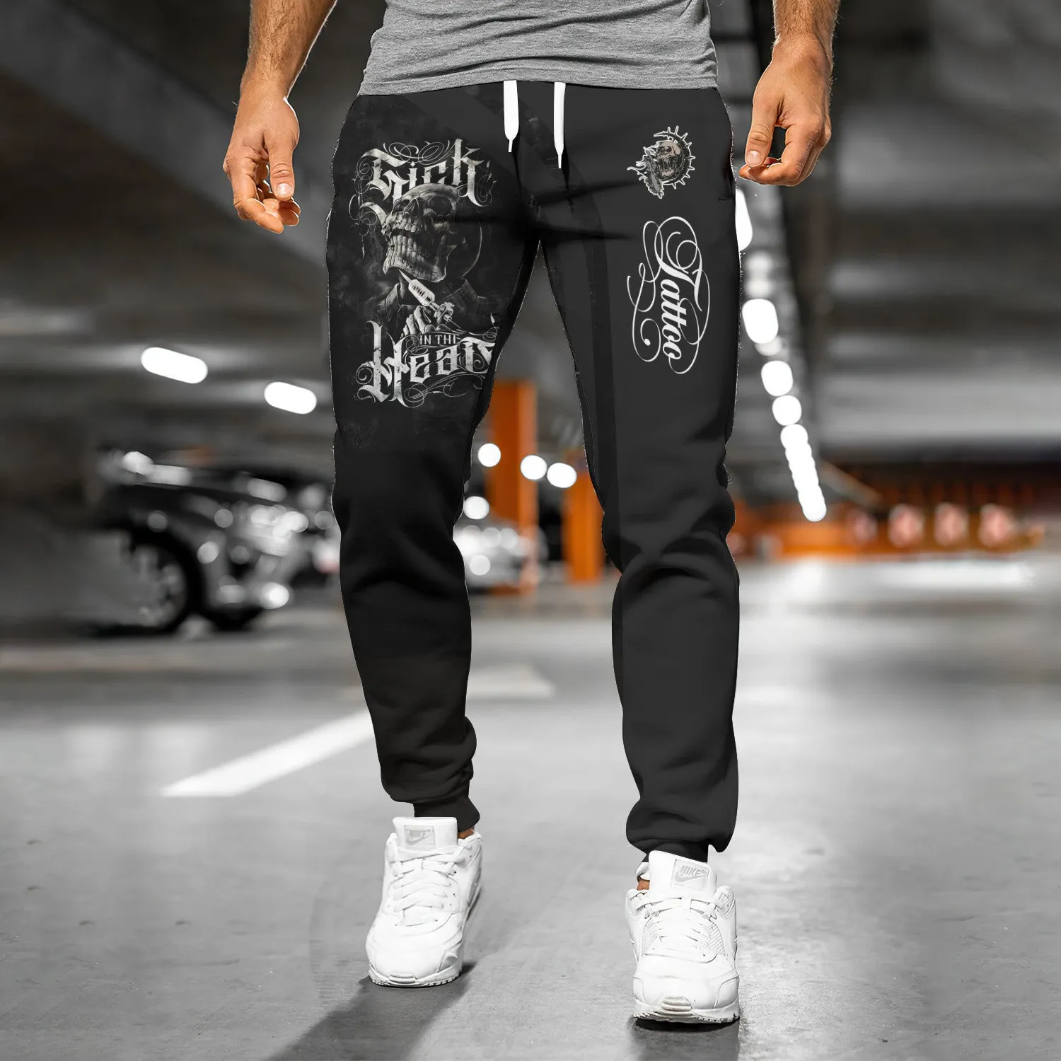 Tattoo Pants Tattoo Machine Personalized Name 3D Sweatpants Tattoo Artist Jogger